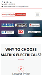 Mobile Screenshot of matrixelectricals.com